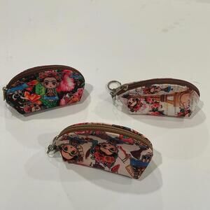 Frida Kahlo Coin Bag Set of 3